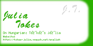 julia tokes business card